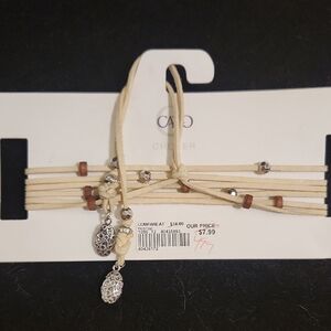 Cato Cream and Silver Choker Necklace